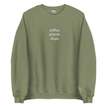Load image into Gallery viewer, Coffee Plants Dogs Unisex Sweatshirt