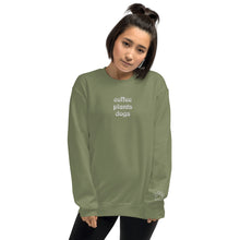 Load image into Gallery viewer, Coffee Plants Dogs Unisex Sweatshirt