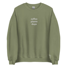 Load image into Gallery viewer, Coffee Plants Dogs Unisex Sweatshirt
